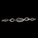 Sterling Silver Abstract Interlinking Chain Panel Bracelet Mexico