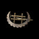 Antique Gold Filled Late Victorian Moon / Gate Sash Pin / Brooch
