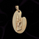 10K Yellow Gold Rock On / Sign of the Horns Hand Pendant Charm