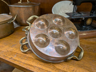 Set of 4 Copper Egg Pans