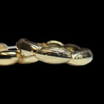 14K Yellow Gold Hollow Chunky Twist Hollow Hoops