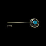 Sterling Silver Natural Turquoise Native American Stick Pin