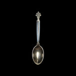 Vintage Georg Jensen Denmark Acanthus Tea Spoon with Pouch