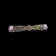 Edwardian / Deco Sterling Silver Filigree Bar Brooch with Marcasite & Amethyst