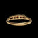 Vintage 9CT Scrollwork 5 Stone Garnet Ring Size 8