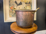 Tin Lined Bottega Italy Copper Soup Pot 10"
