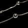Sterling Silver Cube Link Chain Necklace with Silver Spheres
