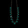 Sterling Silver & Green Czech Glass / Paste Stone Art Deco Rivière Necklace