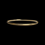 10K Yellow Gold Bangle Bracelet with Rope Border 2.7mm
