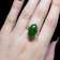 14K Gold & Jade Cocktail Ring Size 5 3/4
