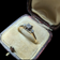 14K Yellow Gold & White Gold Art Deco Diamond Engagement Ring Size 6 3/4