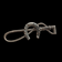Sterling Silver Horse Rider Crop Brooch Horseshoe Equestrian