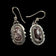 Sterling Silver Native American Wild Horse Jasper Signed Earrings