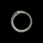 Mexico Sterling Silver Stamped Snake Ring Size 9 1/4