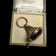 Victorian Gold Filled Open Work Purple Glass Fob