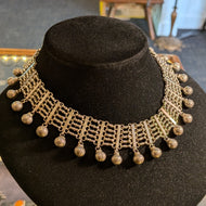 Sterling Silver Collar Necklace With Bolt Clasp