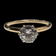 14K Yellow Gold 1.15 CT Brilliant Cut Natural Solitaire Diamond Engagement Ring Size 7