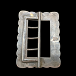 Antique Sterling Silver Three-Pronged Belt Buckle