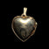 10K Yellow Gold Brushed / Etched Heart Locket / Pendant