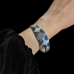 Sterling Silver Mexico Sodalite Clamper Bracelet