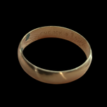10K Yellow Gold Simple Band Ring CMC Canada Size 7.5