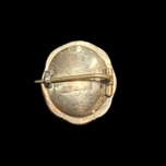 Antique Victorian Rolled Gold Human Hair Mourning Brooch Pin