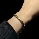 Vintage 14K Yellow Gold 8" Bracelet With Bolt Clasp