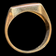 10K Yellow Gold & Black Onyx Unisex Signet Ring Size 7 1/4