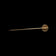 14K Yellow Gold Amethyst Cabochon Stick Pin