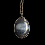 Sterling Silver Birkhardt for Birks Oversized / Large Locket and Chain