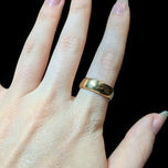 Antique Victorian Era 22K Yellow Gold Wide Donut Band Chester England 1886 Size 8