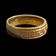 14K Yellow Gold Greek Pattern Band Ring Size 7.5