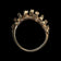 10K Yellow Gold Brutalist Geometric Abstract Ring Size 5