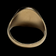 10K Yellow Gold and Diamond Coffee Bean Vintage Sid-Bar Ring Size 9 1/4