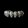 Heavy Sterling Silver Skull Cuff Bracelet