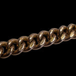 Antique 9K Rose Gold Watch Chain with Dog Clip & T-Bar Hallmarked Birmingham I.S. Greenberg & Co