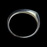 Brushed Sterling Silver Modernist Geometric Bangle Bracelet