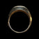 10K Yellow Gold 9 Diamond Brushed Cluster Band Size 11 3/4