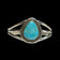 Sterling & Turquoise Chief Dodge Split Shank Cuff Bracelet