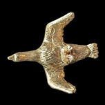 10K Yellow Gold Flying Bird Goose Gold Charm Pendant for Bracelet or Necklace Hunting Theme