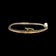 10K Yellow Gold Diamond Bangle Bracelet with White Gold Face