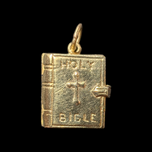 9K Yellow Gold Holy Bible Charm / Pendant with Lord's Prayer