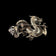 Sterling Silver Ruby & Marcasite Chinese Dragon Brooch