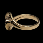 10-14K Yellow Gold Ruby and Diamond Ring Size 6 1/2