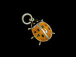 Sterling Silver Enamel Ladybug Pendant
