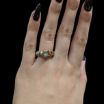 14K Yellow Gold Diamond Set Ring Size 4.5 - Appraisal Report Available