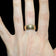 14K Yellow Gold Floral/ Leaf Etched Thick Band Size 7 1/4 8mm