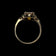10K Yellow Gold Emerald Cut Synthetic Yellow Sapphire Ring Size 4 3/4