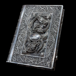 Antique Silver Filigree Book Shaped Trinket Box / Cigarette Case / Card Case