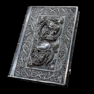 Antique Silver Filigree Book Shaped Trinket Box / Cigarette Case / Card Case